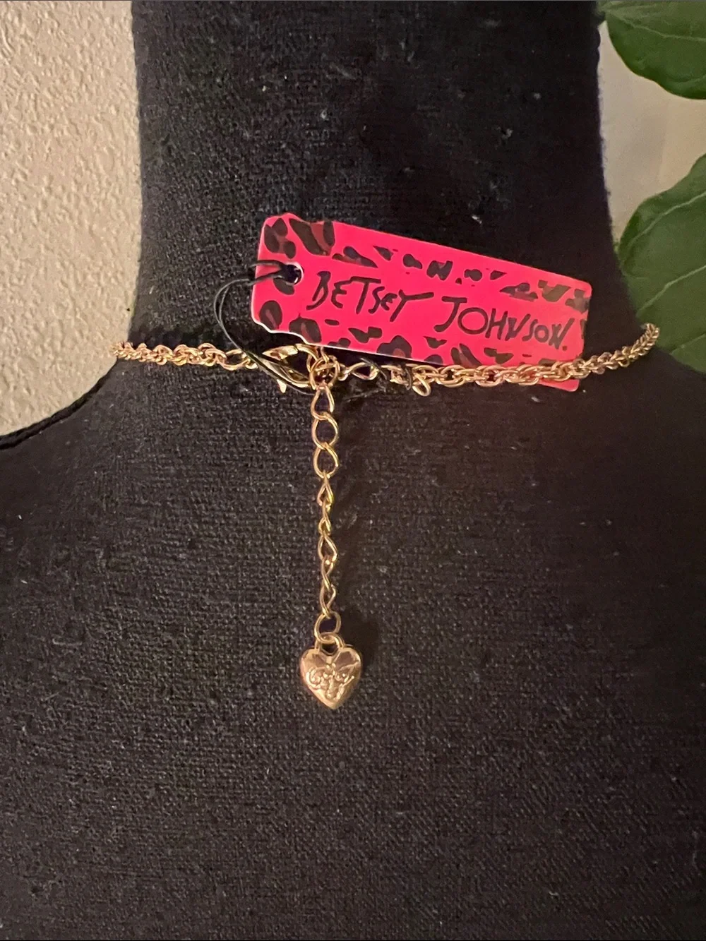 Betsey Johnson Large Dancing Turquoise Iridescent Starfish with Gold Tone Chain